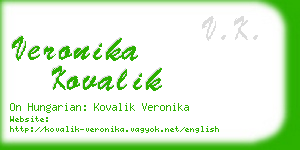 veronika kovalik business card